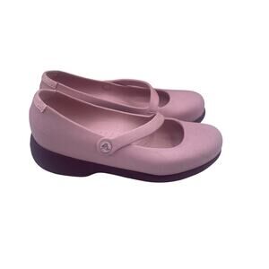 Crocs Croslite Rx Silver Fox Comfort Mary Jane Shoes Pink Womens 5